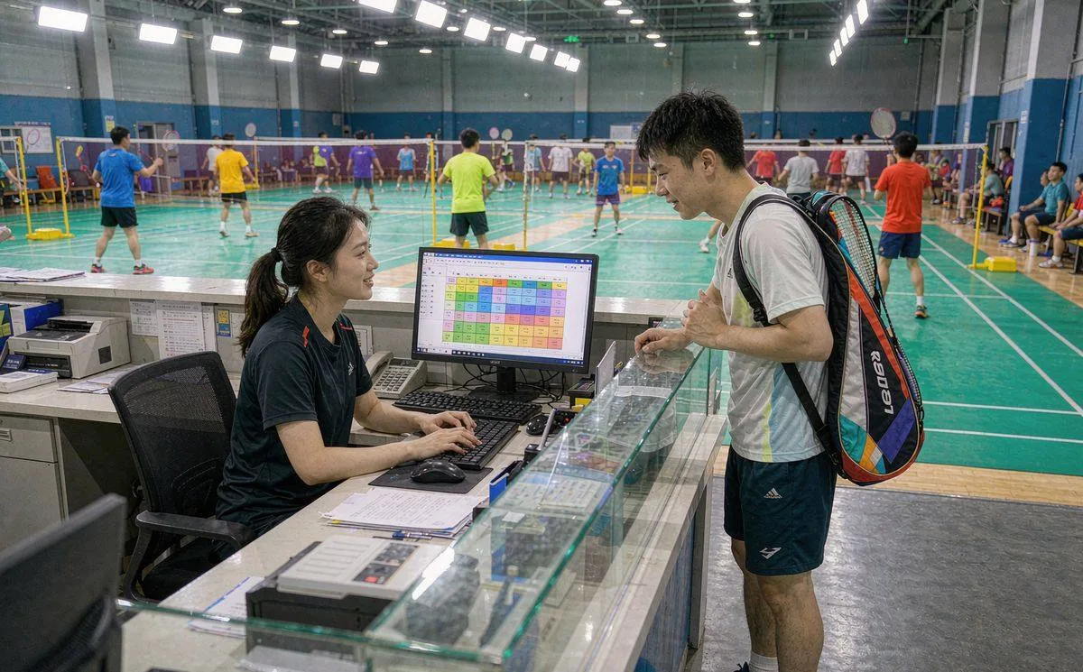 运动场馆前台使用场地预约系统安排时段