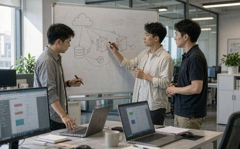 中国企业自动化工程师在平台查看软件机器人执行的流程任务