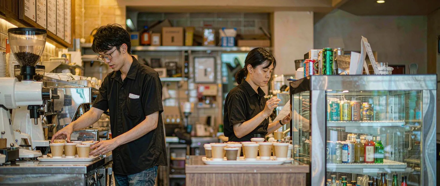 咖啡连锁门店运营管理系统一线作业实景