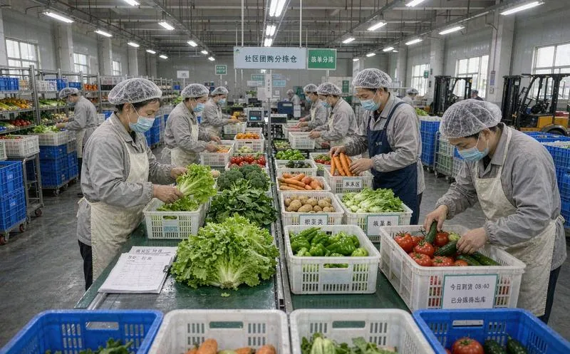 社区团购系统一线作业实景