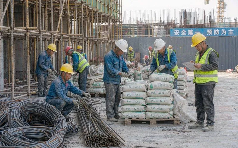 建筑工程施工管理系统一线作业实景
