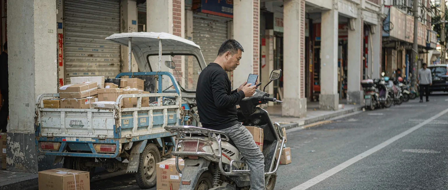 中国调度人员在电子地图前查看车辆与管网的空间分布与实时位置