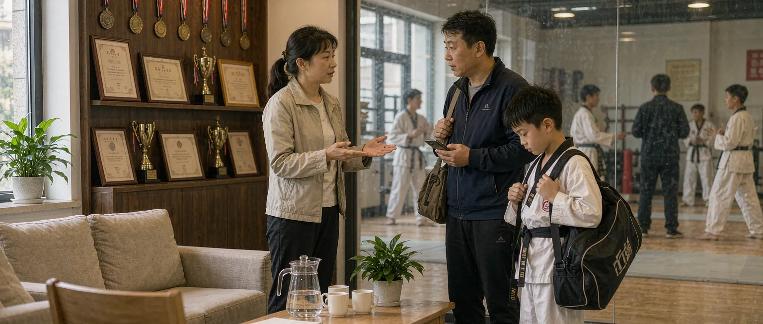 武术与跆拳道馆学员考级管理系统一线作业实景