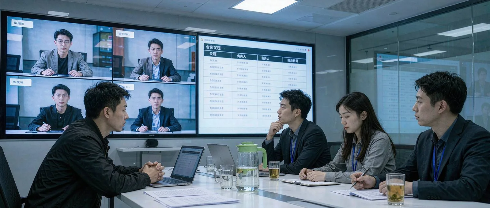 智能会议管理系统一线作业实景