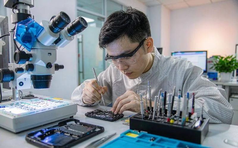 手机数码连锁销售与售后维修系统一线作业实景