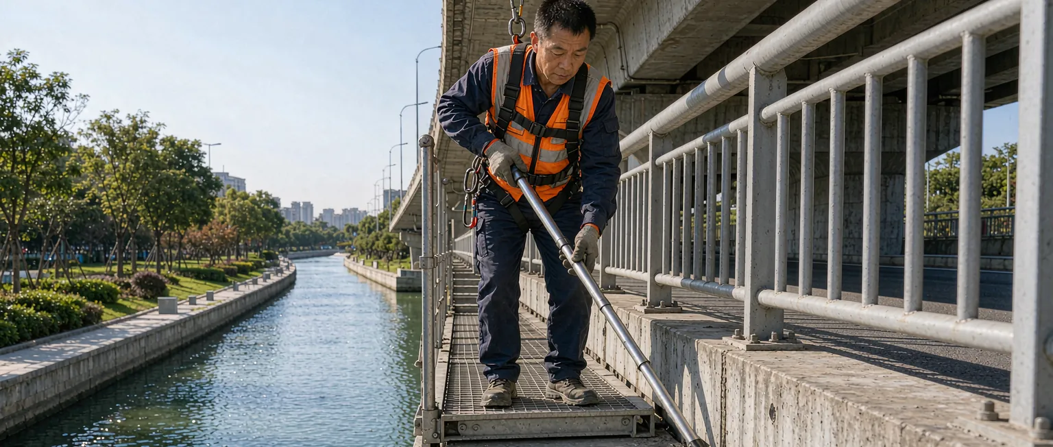 市政道路与桥梁养护管理系统一线作业实景