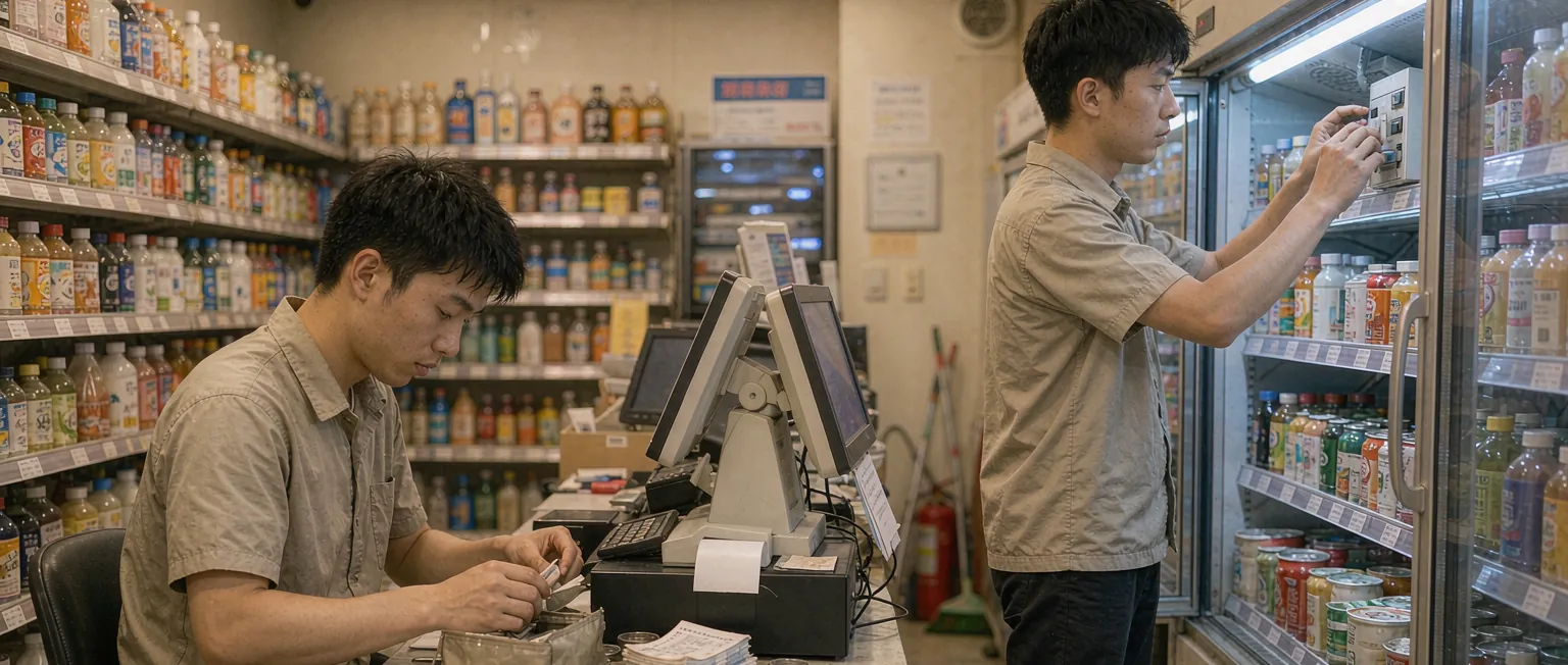 门店开闭店检查管理系统一线作业实景