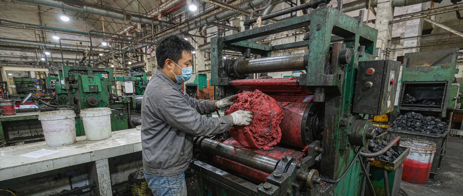 橡胶与密封件生产管理系统一线作业实景