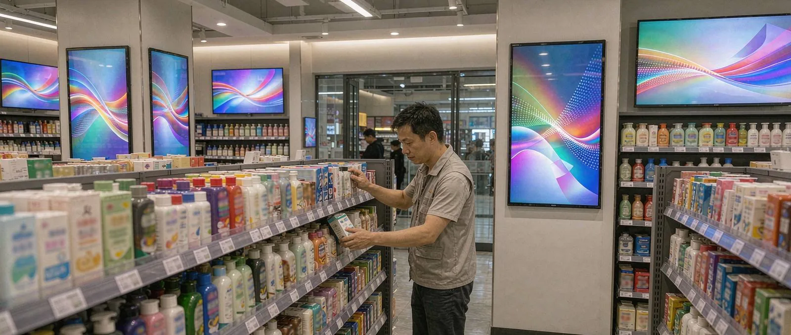 数字标牌信息发布系统一线作业实景