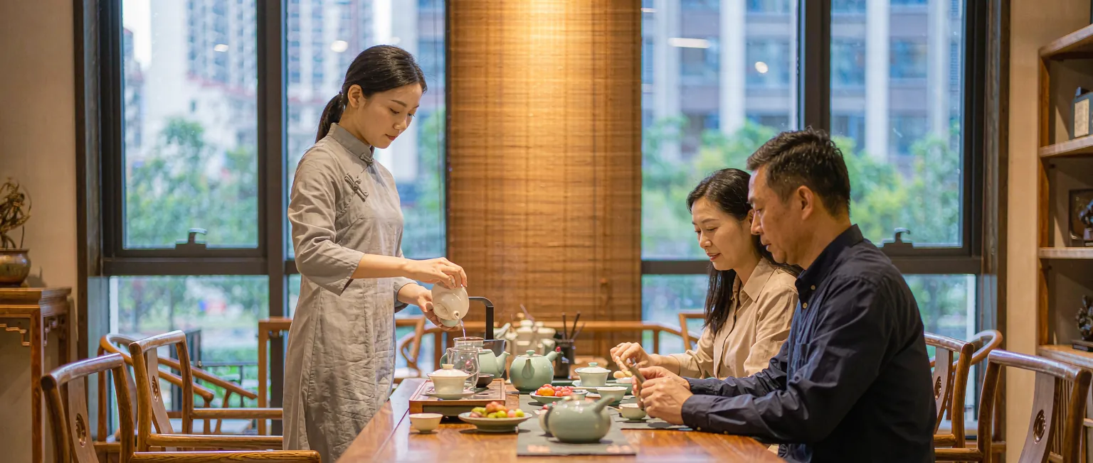茶馆与茶空间门店经营管理系统一线作业实景